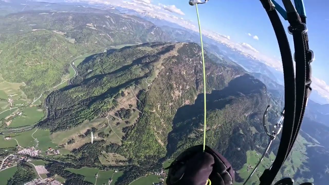 Fliegen in Kössen am 01.05.2025, ein Traum bei max Höhe von 3170 m