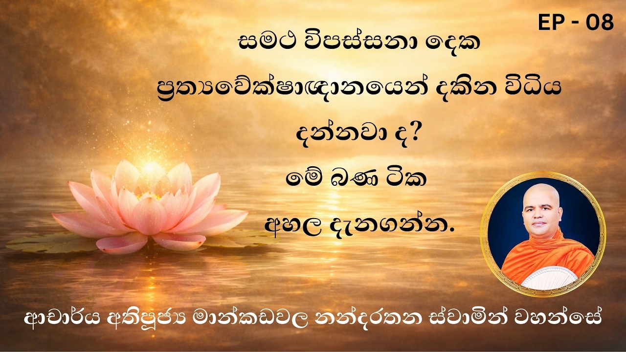 අනුපස්සනා අර්ථයෙන් විපස්සනාව ප්‍රත්‍යවේක්ෂාඥානයෙන් දකින්නේ කොහොමද?