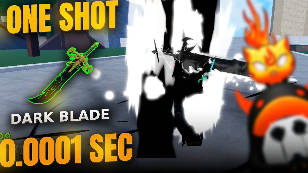 One-Shot EVERYONE with Dark Blade in 0.0001s... (Blox Fruits PvP INSANE Build)
