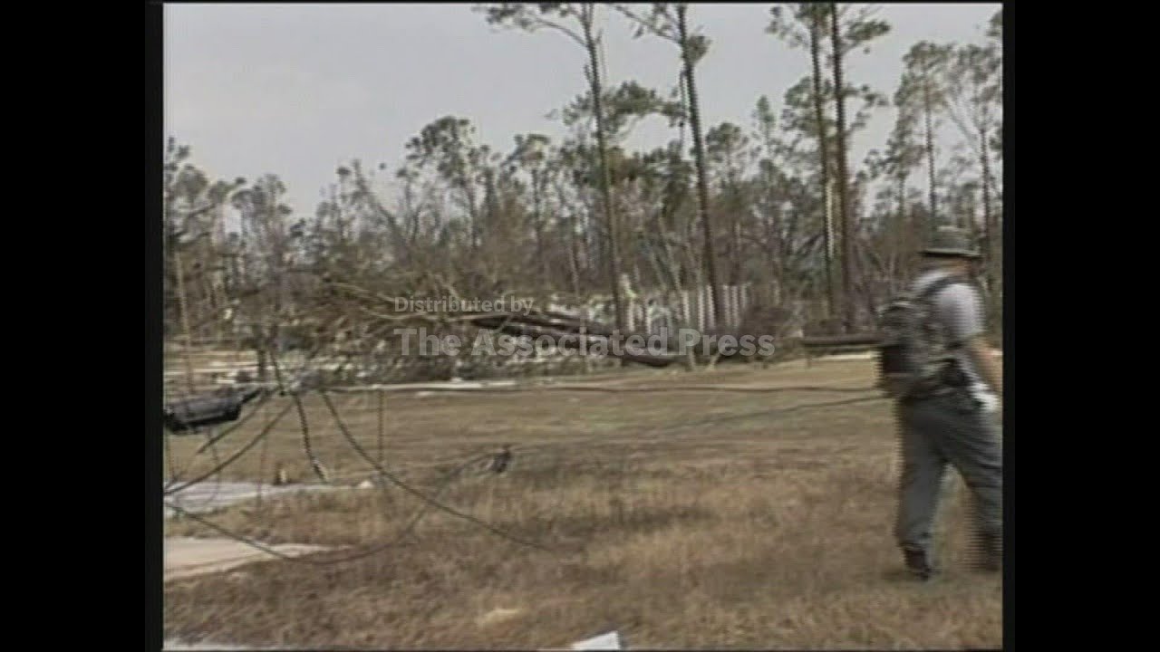 Small city of Waveland completely destroyed by Hurricane