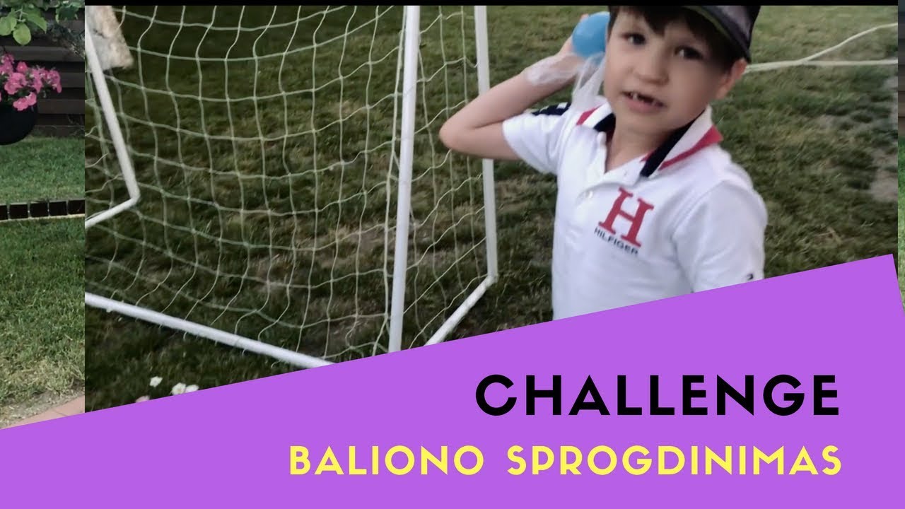 Rokas sprogdina baliona. Kas nutiko!!!!!!