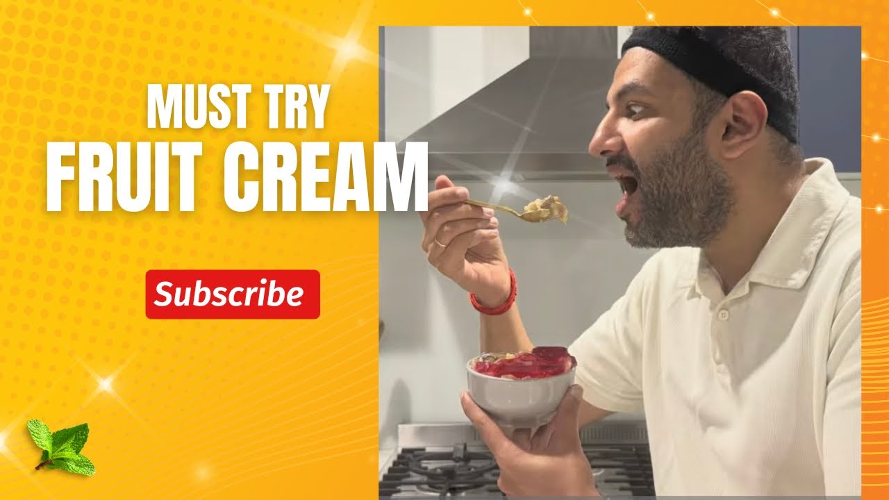 Kids favourite Fresh fruit cream 🍎🥭🍇| Light and easy recipe | Ready in Minutes 
