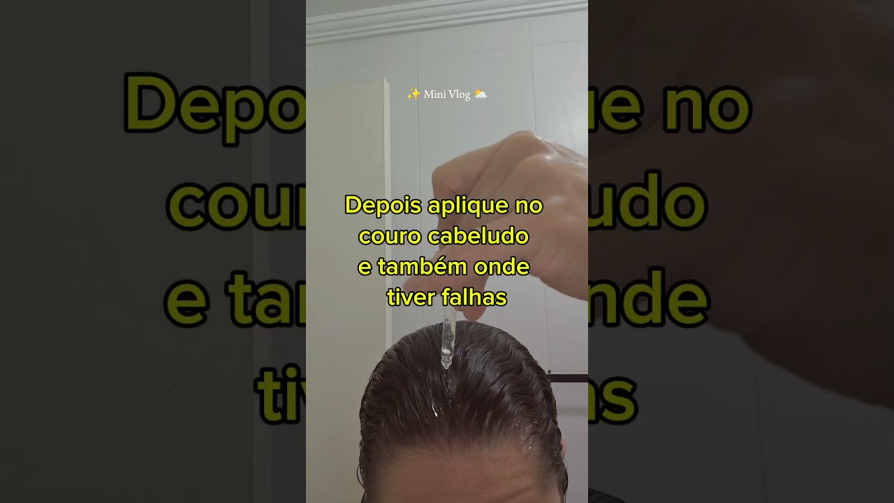 Usando tônico capilar antiqueda da Pantene 