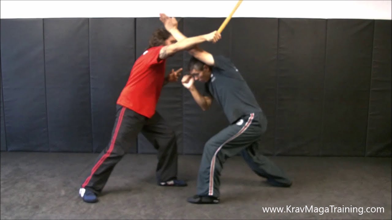 Krav Maga - Stick Defense Against Overhead Swing (Stabbing Defense Details)