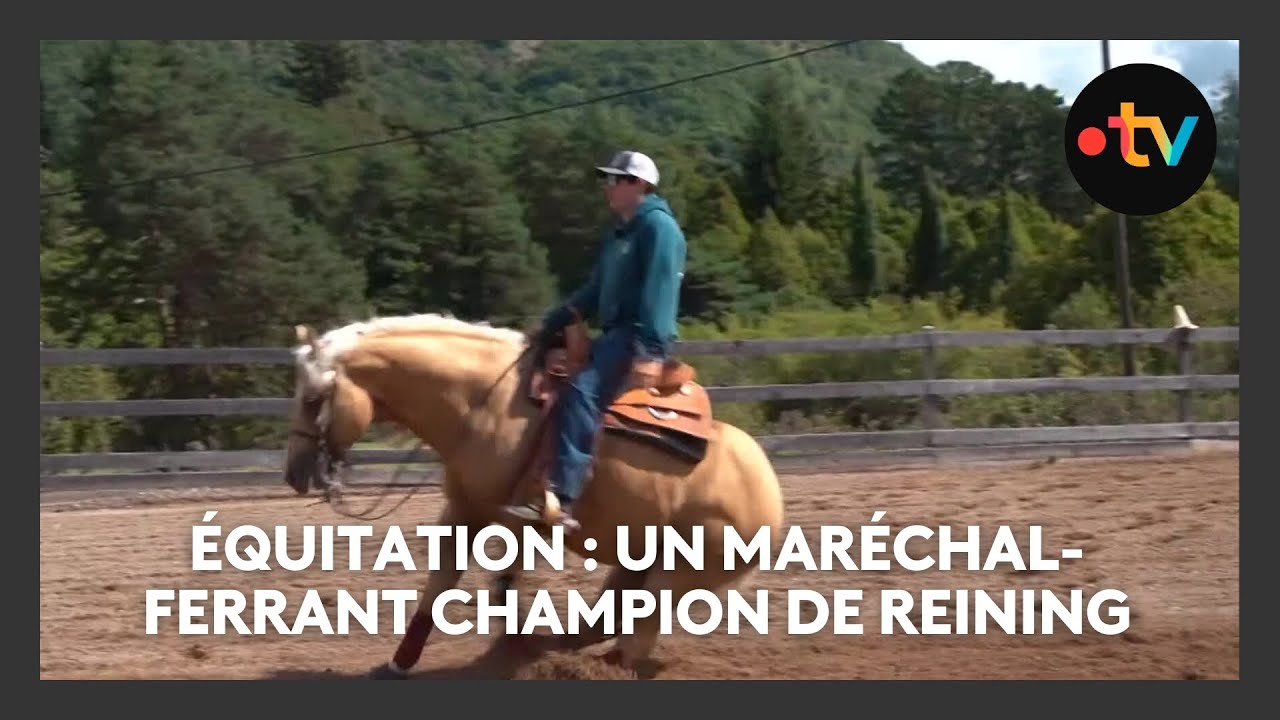 Équitation : un maréchal-ferrant champion de reining