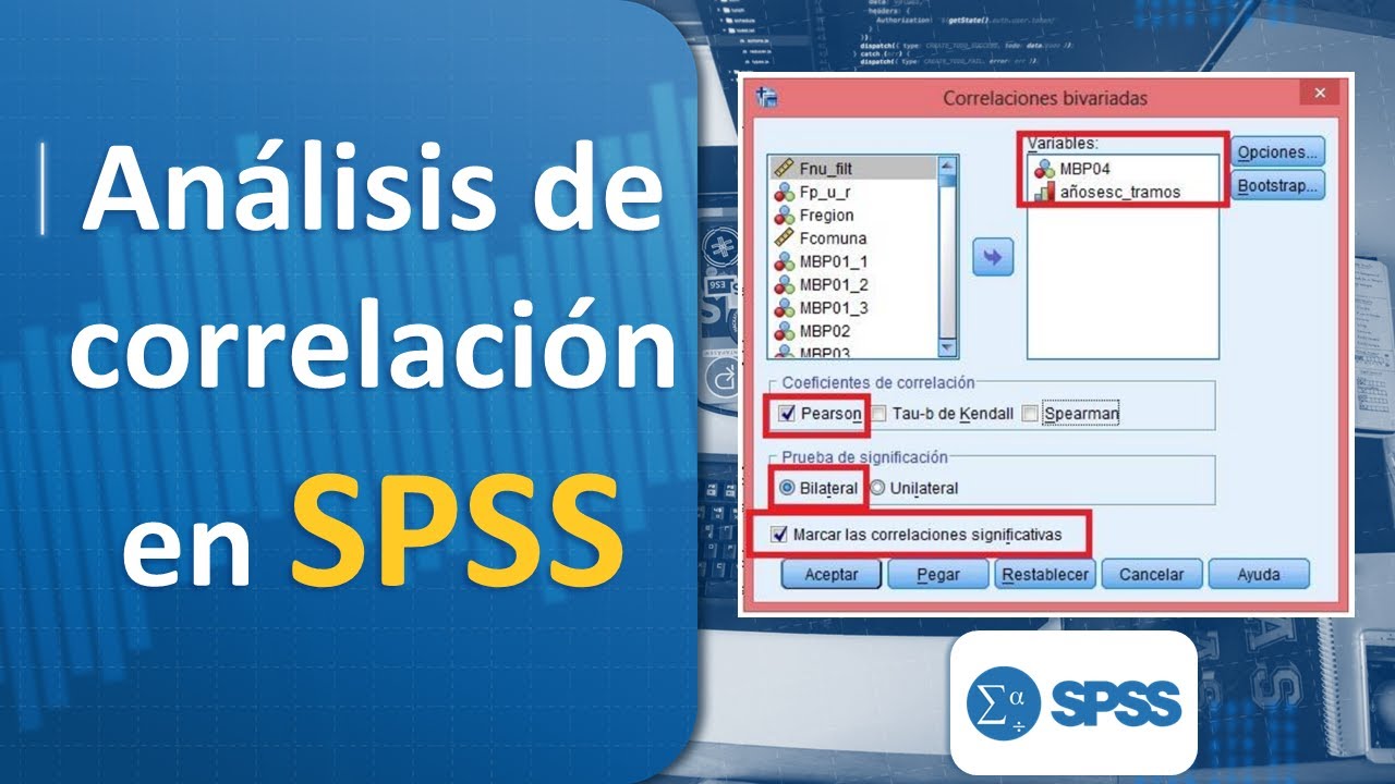 Análisis de correlación en SPSS