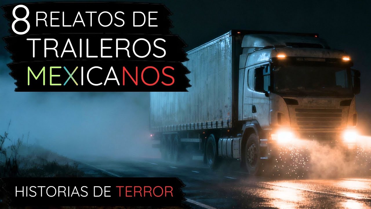8 HISTORIAS DE TERROR ATERRADORAS DE TRAILEROS MEXICANOS | 1 HORA EN RUTAS NOCTURNAS