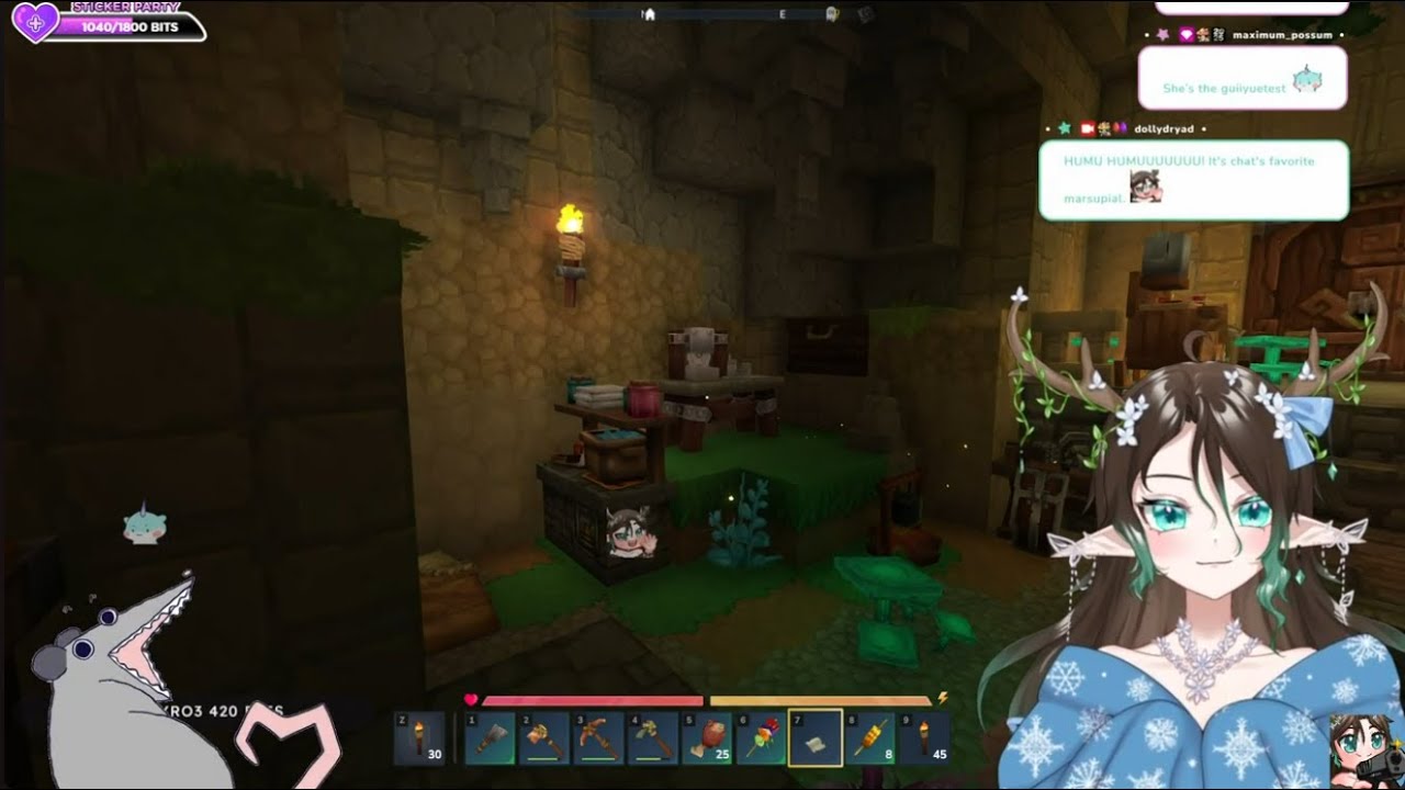 just a girl among the blocks, wanting to strip mine | Hytale Pt 2