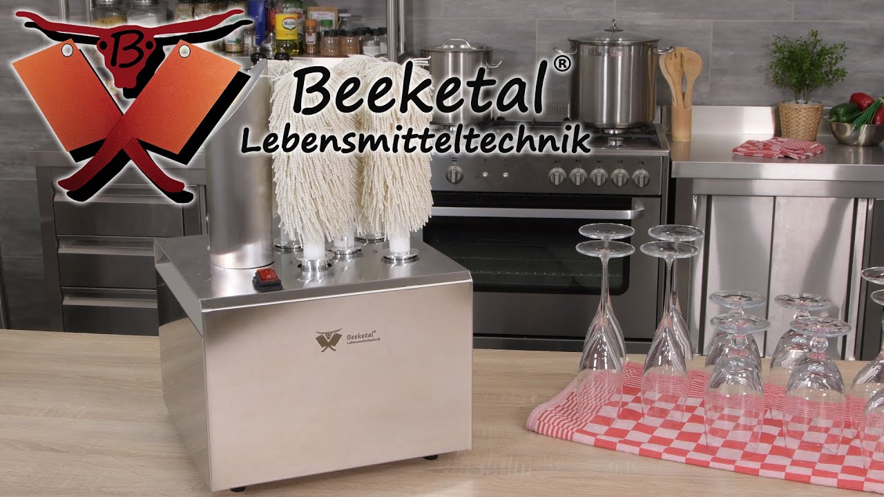 Beeketal Gläserpoliermaschine Glaspoliermaschine Heißluftgebläse Glaspolierer GPB-5