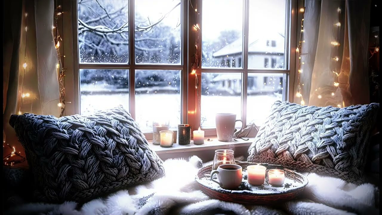 Relaxing Snow View ❄️ Calm Ambience for Study, Stress Relief & Sleep