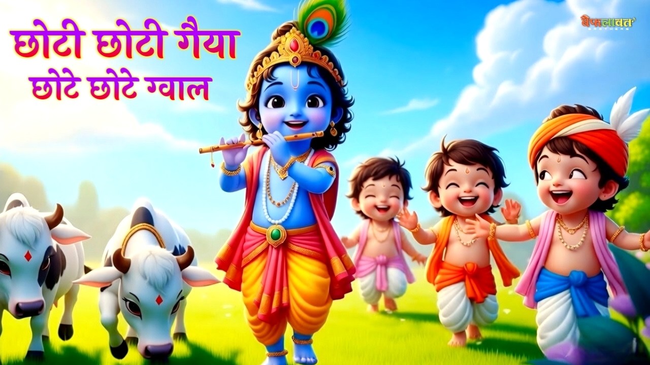 छोटी छोटी गैया - Choti Choti Gaiya Chote Chote Gwal | Krishna Bal Leela | Little Krishna Song