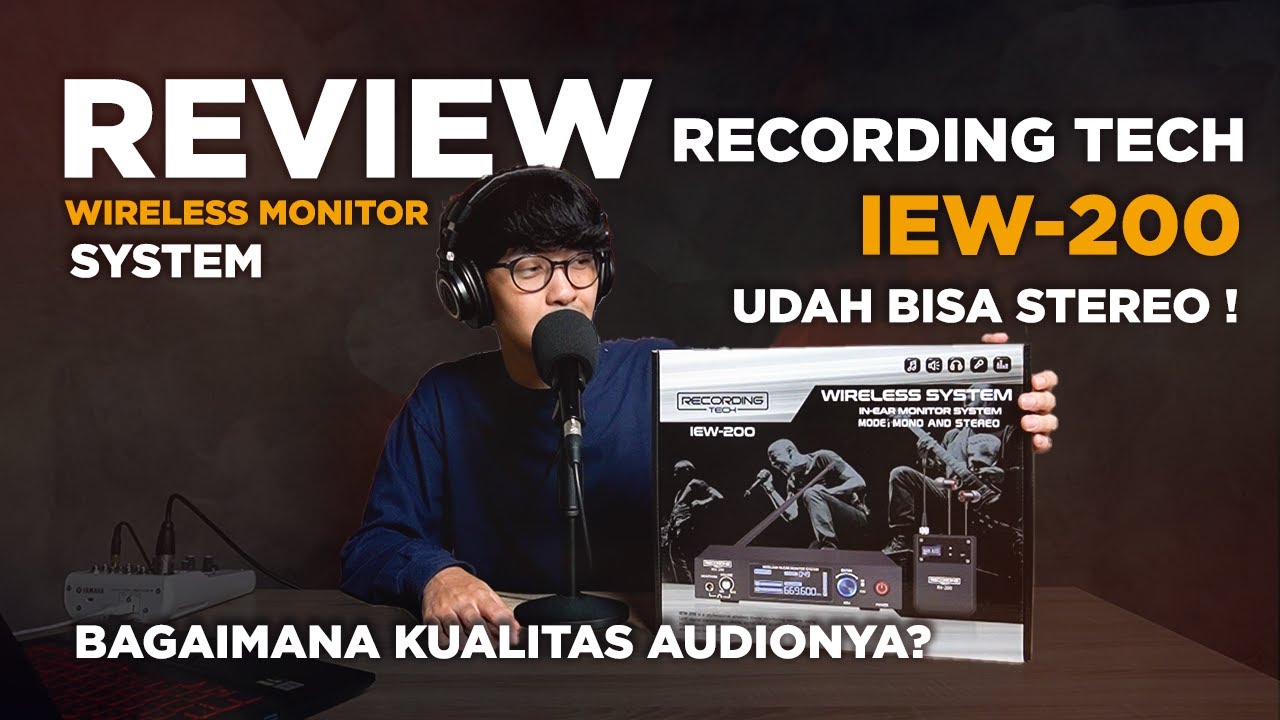REVIEW Recording tech IEW 200 Stereo Wireless IEM In ear monitor sistem, Jauh banget jarak nya !!