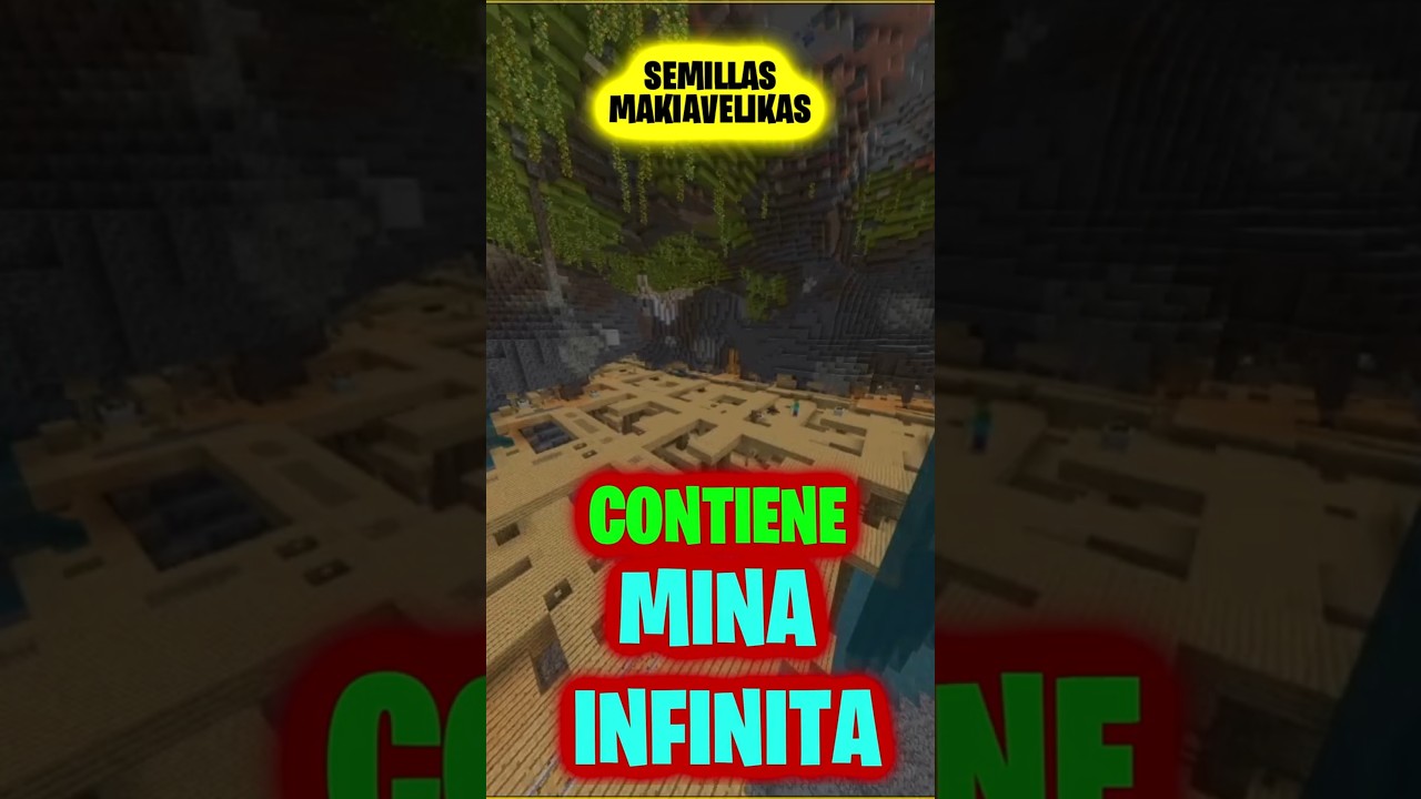 ✋😨MINA INFINITA en esta SEMILLA en Minecraft BEDROCK🥵🤙#datwinxd