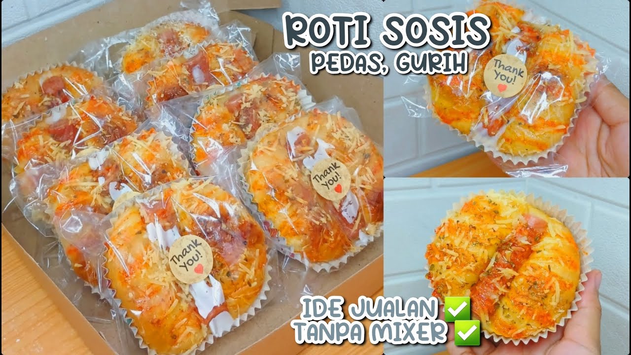 Resep Roti Sosis Tanpa Mixer Cukup di Aduk- Aduk Saja !!