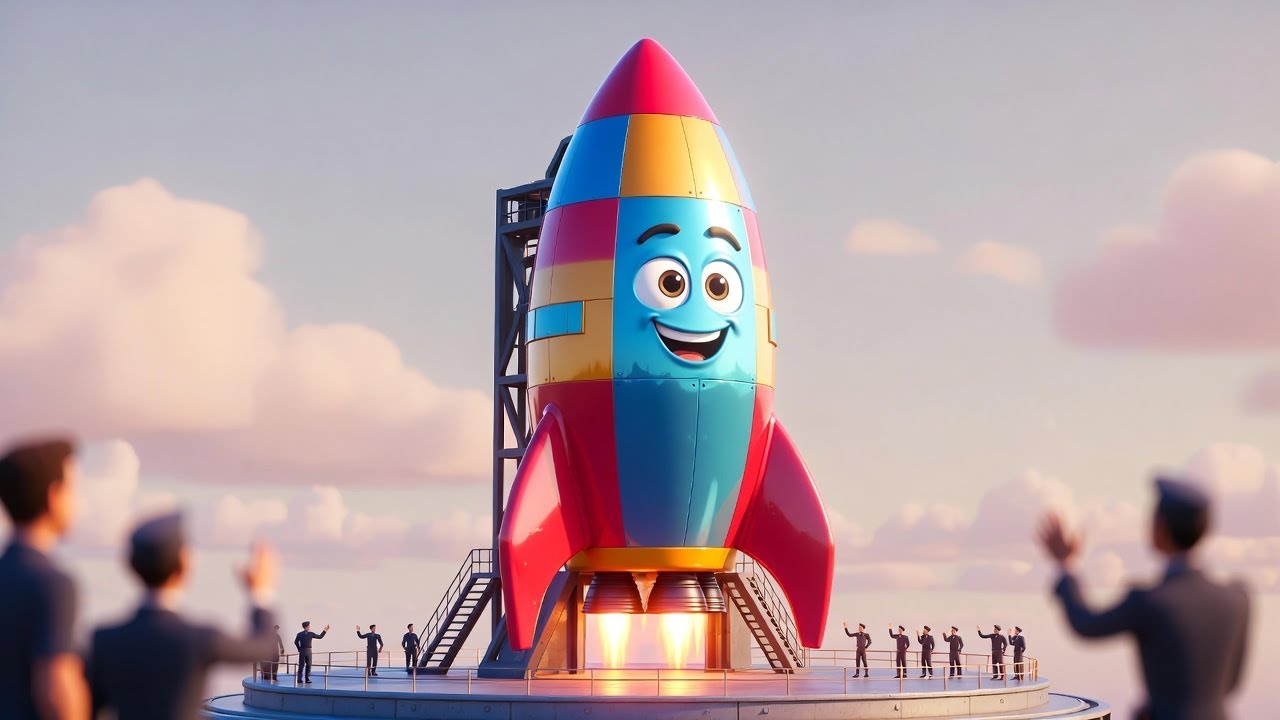 Zoom Zoom Rocket Rhyme | Fun Space Song for Kids | Playful Adventure Rhyme