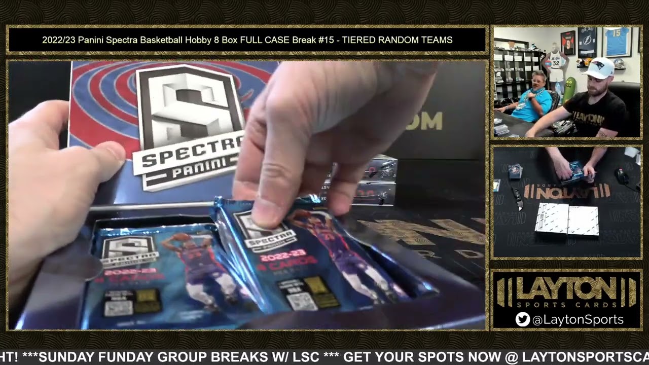 2022/23 Panini Spectra Basketball Hobby 8 Box FULL CASE Break #15