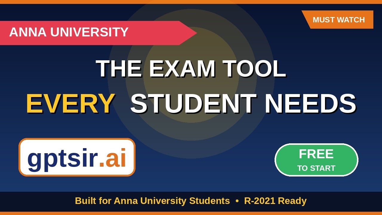 Stop Searching for Anna University Answers! Try This Instead ❌