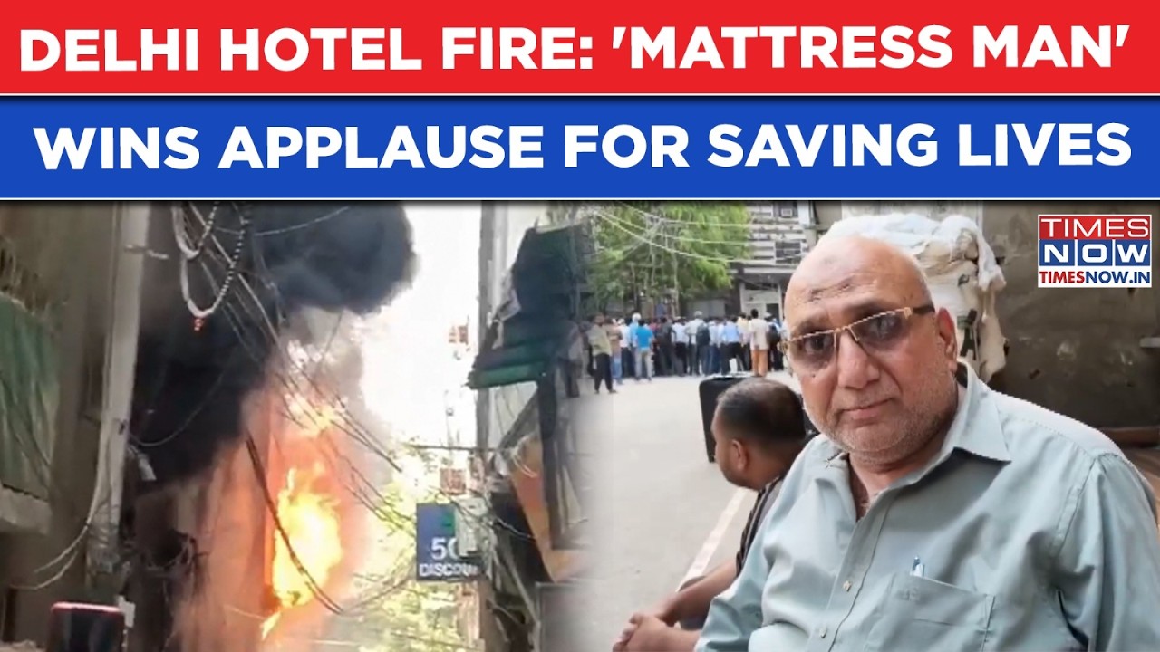 Delhi Hotel Fire: People Jumped, This Man Rushed With Mattresses, Malviya Nagar Trader Wins Kudos