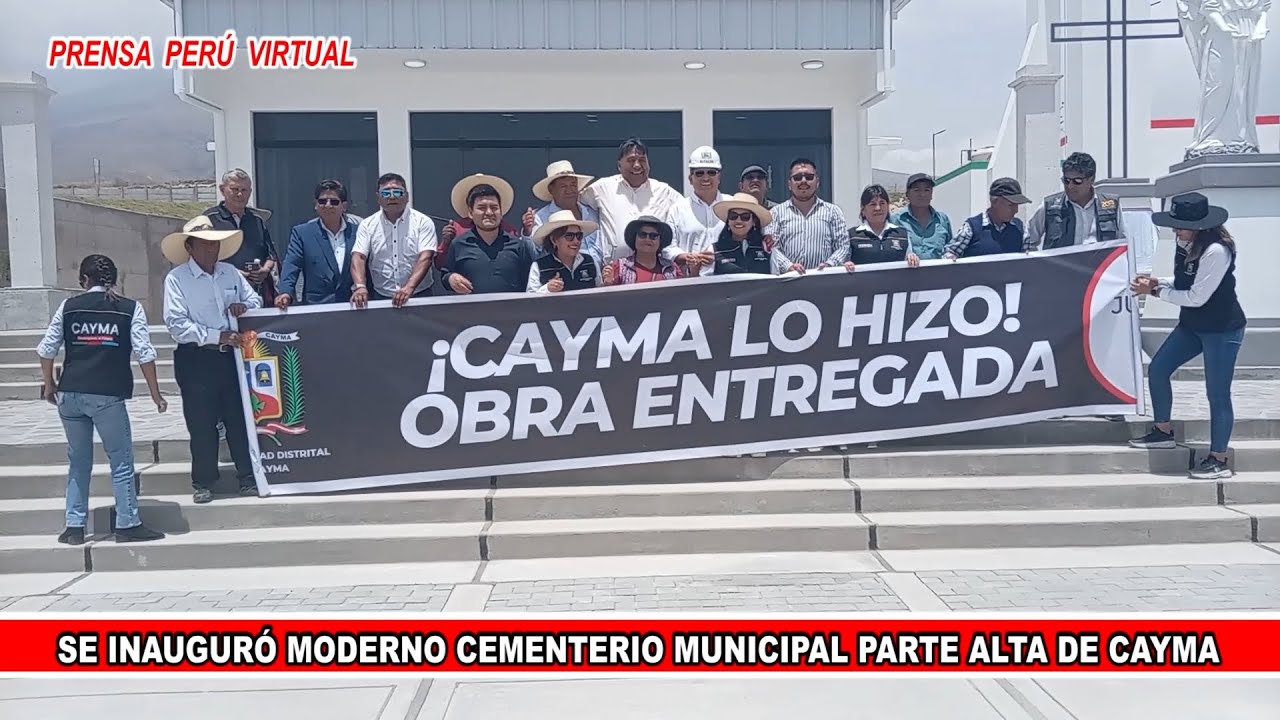 CAYMA: INAUGURÓ MODERNO CEMENTERIO MUNICIPAL,  EN PARTE ALTA DEL DISTRITO, PRIMERA OBRA DEL AÑO 2026