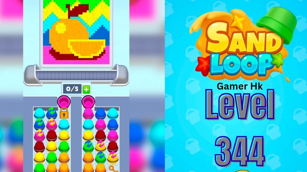 Sand loop level 344 Walkthrough Solution 