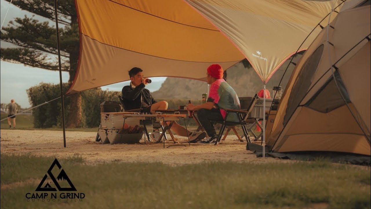 Camping Thoughts and Relaxing [a cinematic riverside outdoor video] 4K  