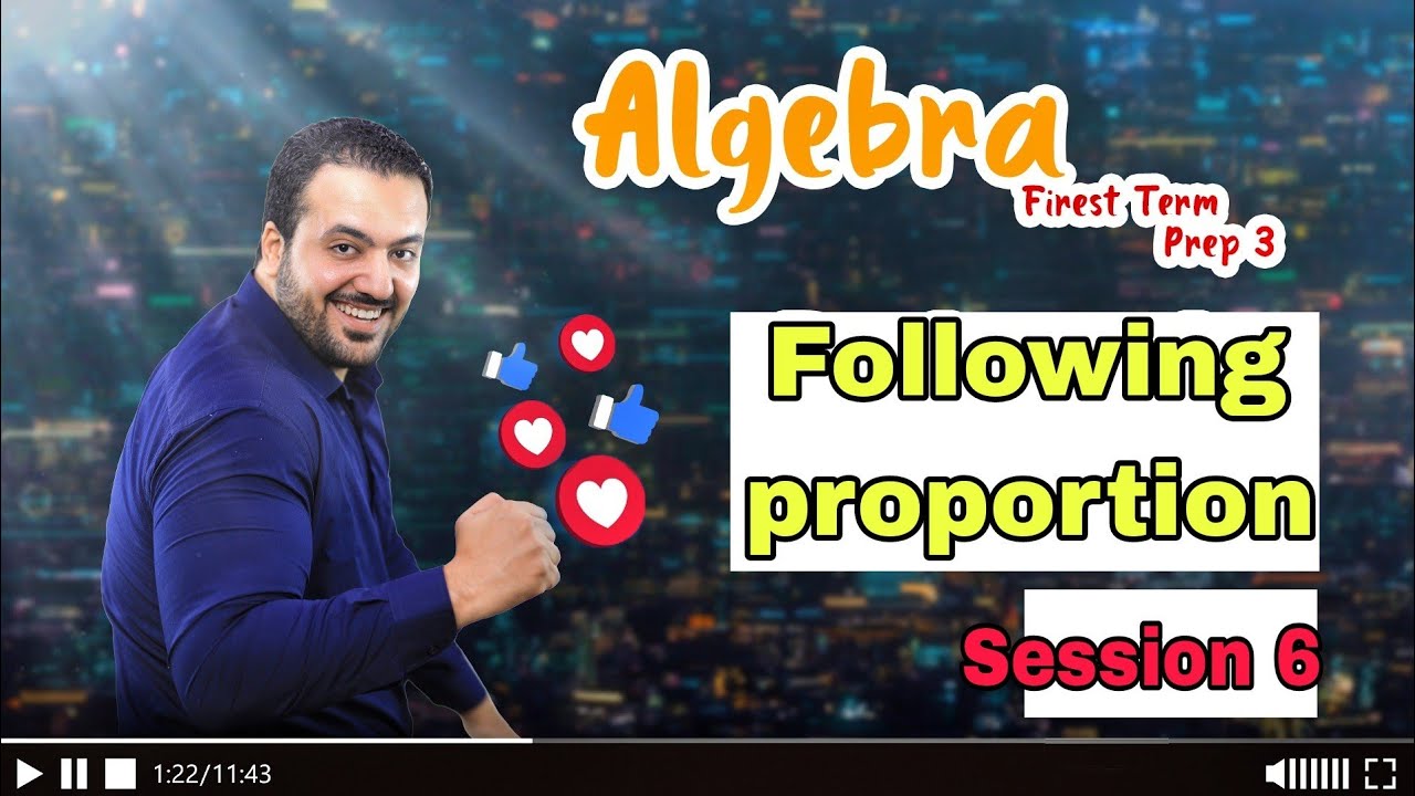 Following proportion/ prep 3 Algebra