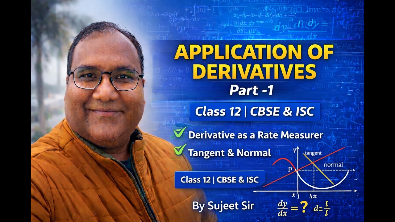 Application of Derivatives – Part 1 | Class 12 | CBSE & ISC