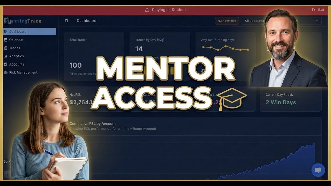 PlanningTrade Mentor Mode Guide: How to Setup Student & Mentor Accounts