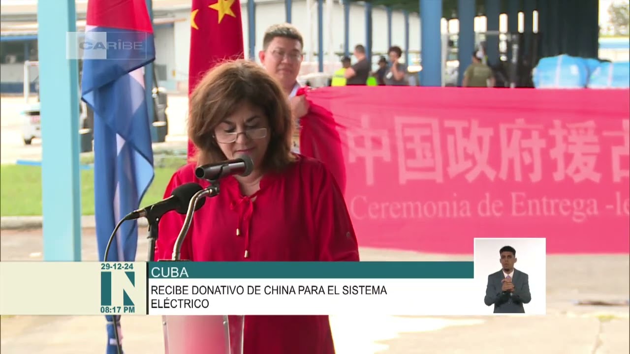 Recibe Cuba donativo procedente de la República Popular China