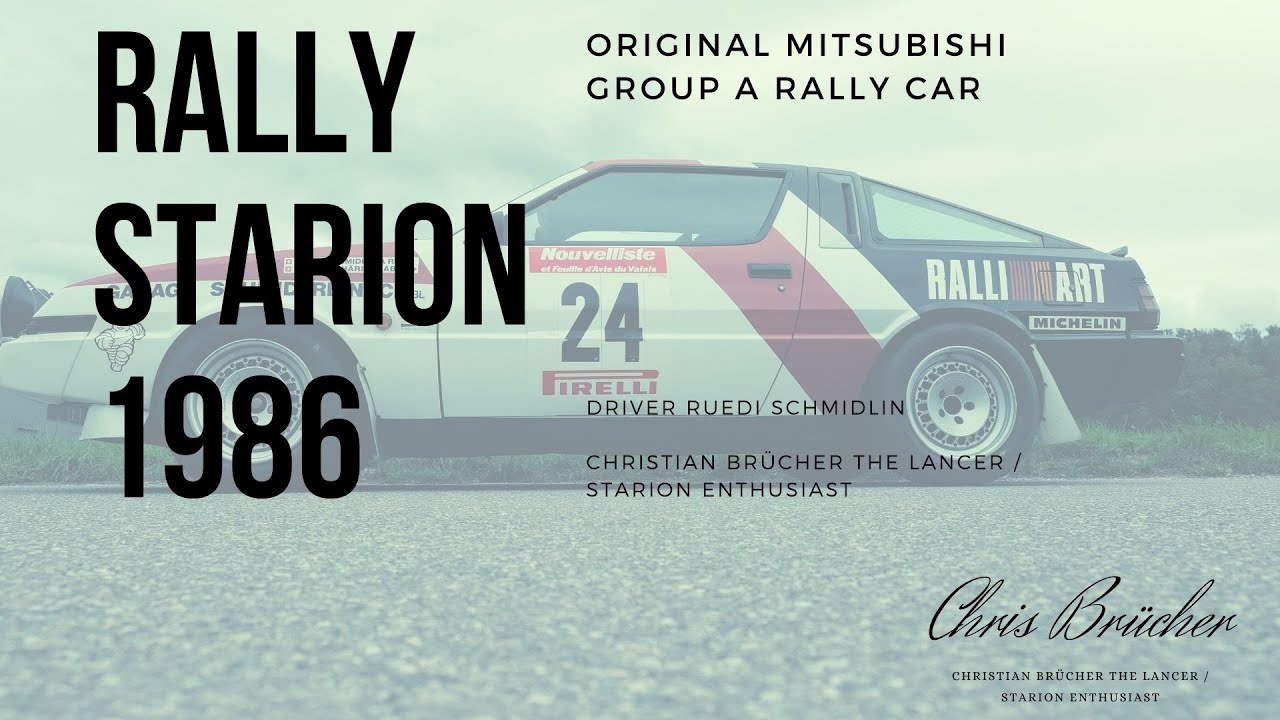 Original Mitsubishi Starion Group A Rally Race Car 1986