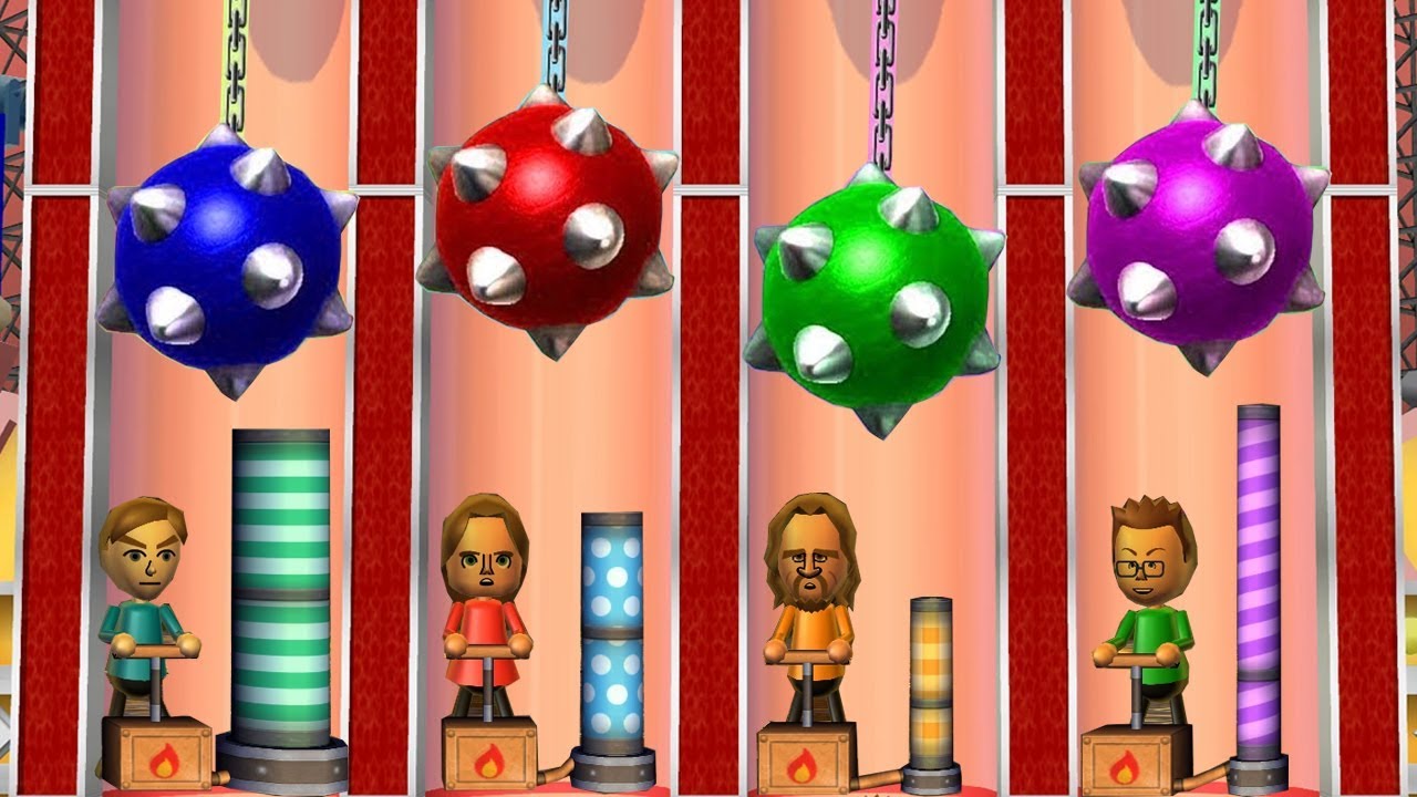 Wii Party MiniGames - Guest B Vs Ursula Vs Oscar Vs Ryan (4 Players, Master Difficulty)