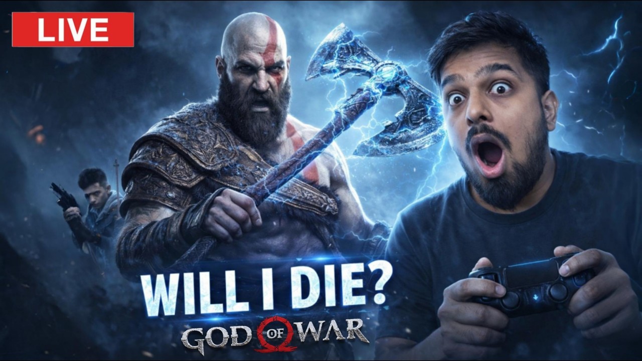 GOD OF WAR on HARDEST MODE 😈 | DAY 2 | NO MERCY RUN 🔥 Kratos Unleashed ⚔️ #godofwar #livegaming