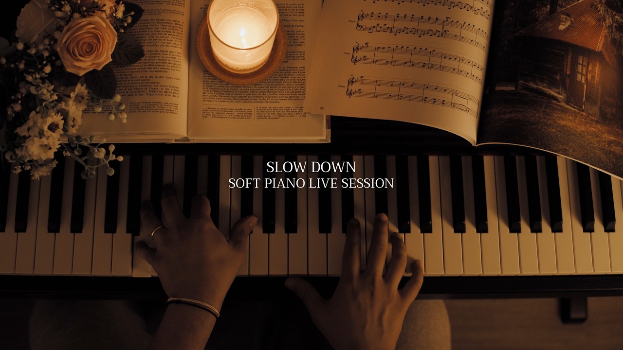 Slow Down - Soft Piano Session for Studying, Concentration & Working