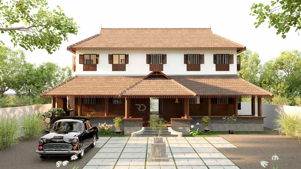 Kerala Traditional Home Tour | D5Render | Riddha Designs | Courtyard | 4K | 3d Animation