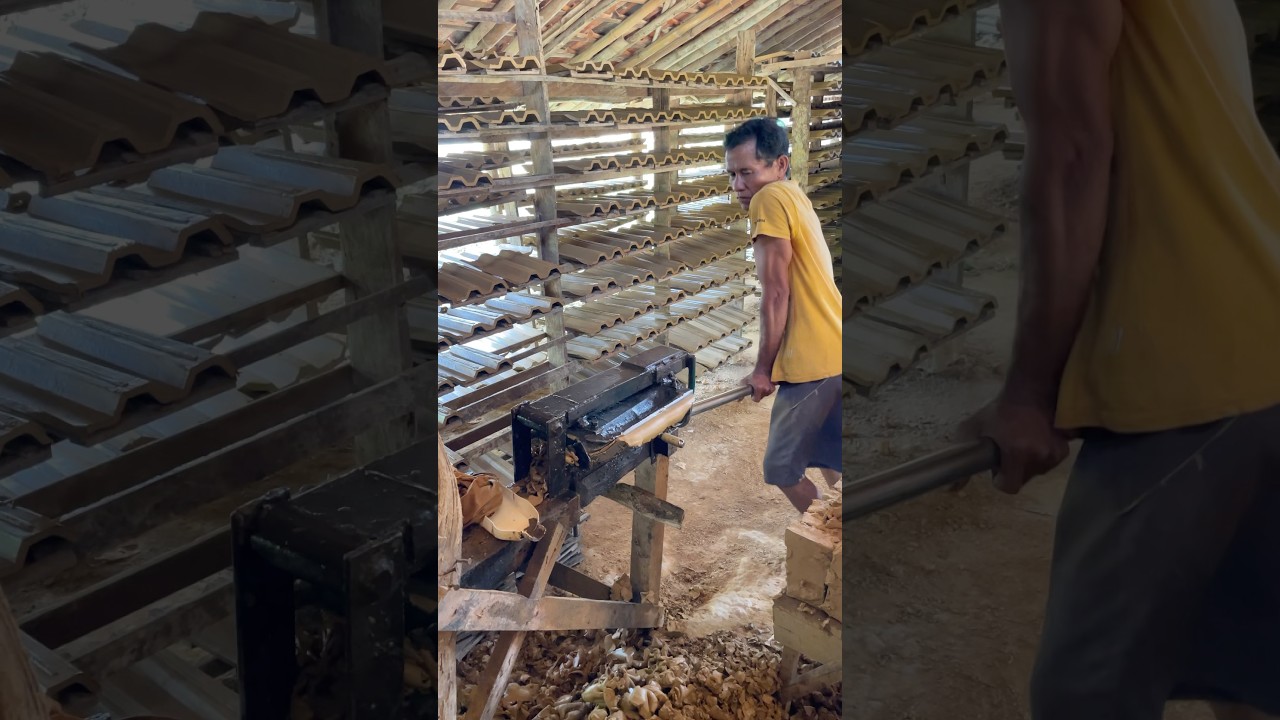 Clay Roof tile making process #creatives #construction #amazing #work  #working #amazing #fast