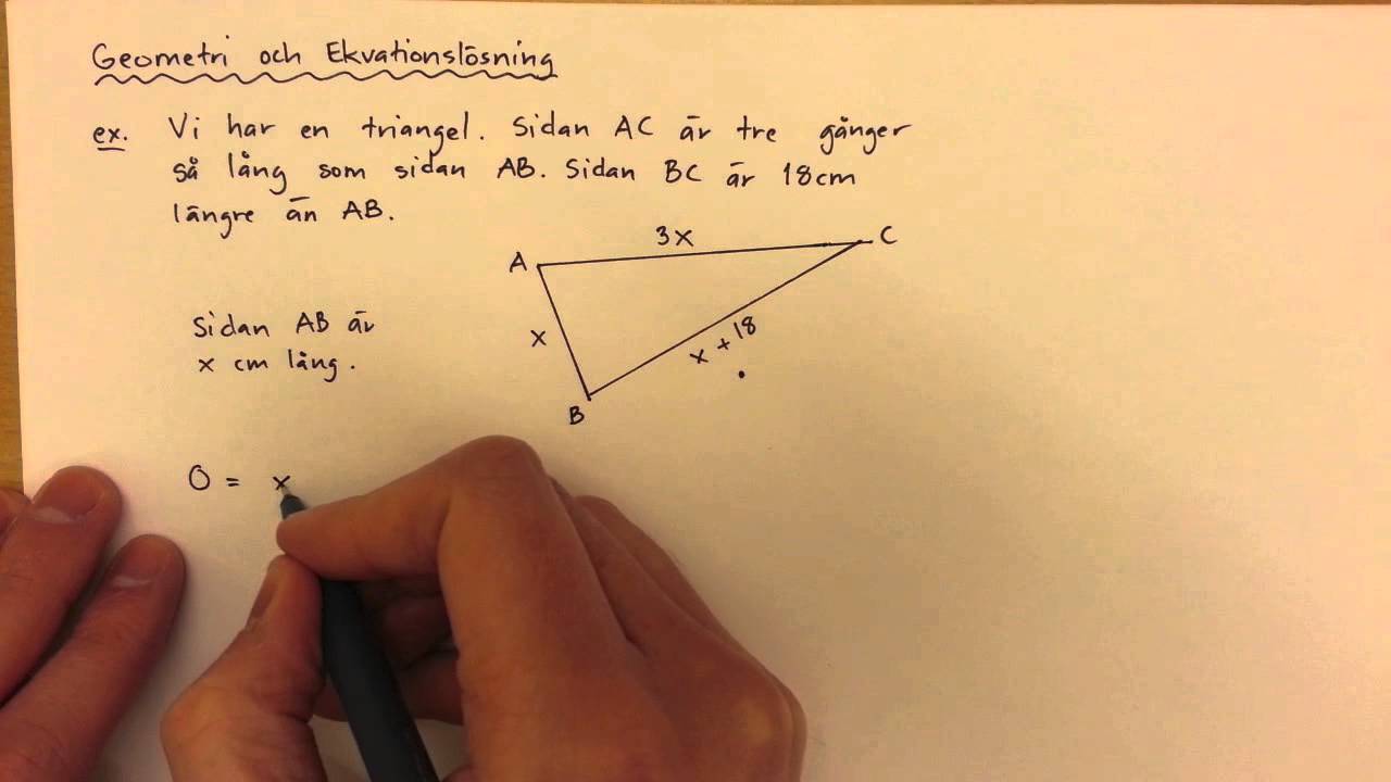 7 - Algebra - Geometri och Ekvationslösning