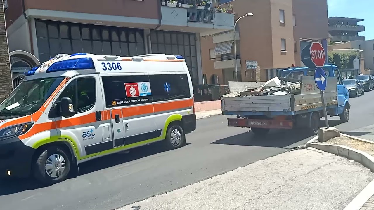 [RIENTRO CON LAMPEGGIANTI] FIAT Ducato Ambulanza Ospedaliera San Benedetto del Tronto