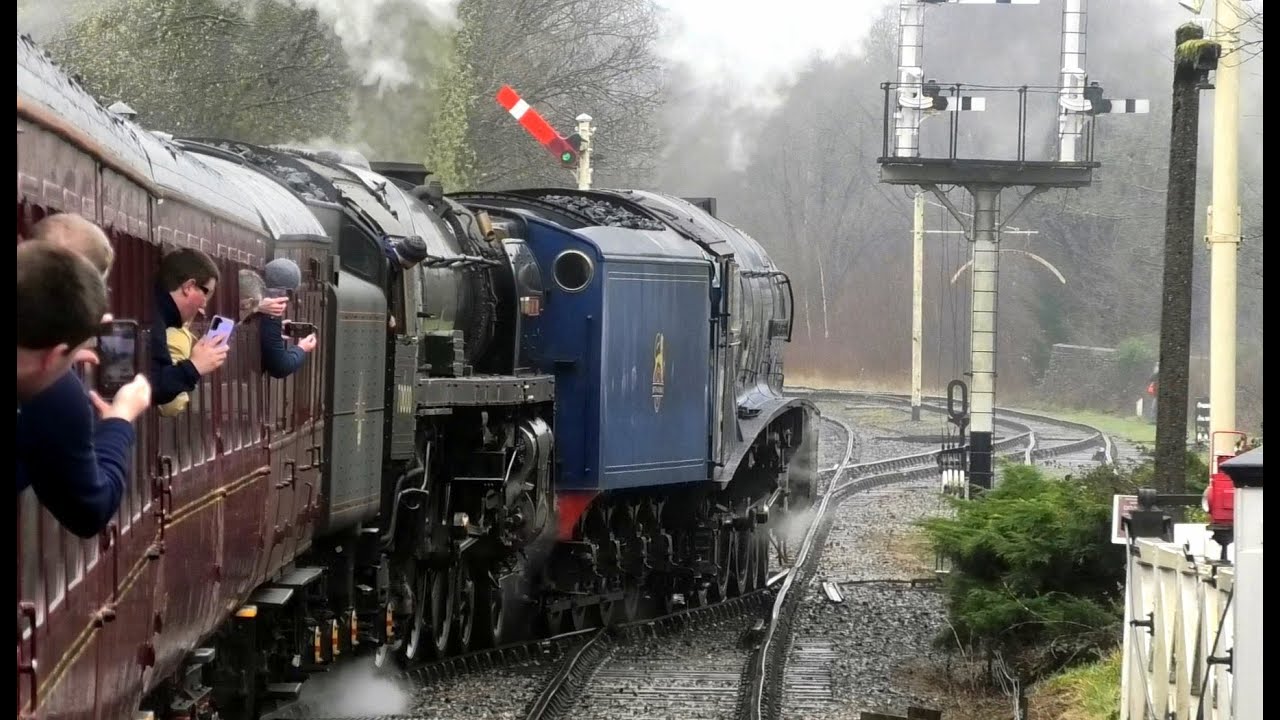 WOW!!!! What a double header!!!! Sir Nigel Gresley & Britannia!! East Lancs Railway!15th March 2024
