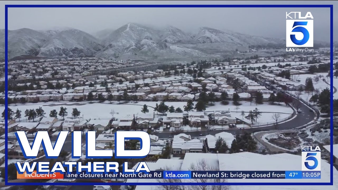 Winter storm drops rain, hail and snow on Southern California; heavier precipitation still ahead