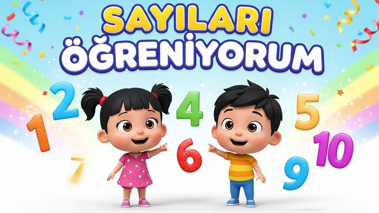 Renkli Sayılar | Sayıları Öğreniyoruz | Çocuklar İçin Sayma Şarkısı