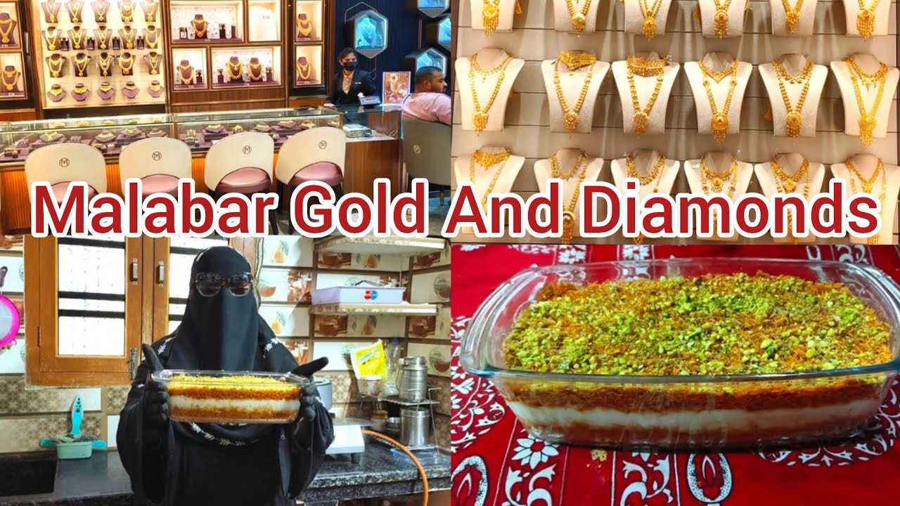 Hyderabadi Mom Visit Malabar Gold And Diamonds | Creamy Kunafa Recipe#vlog#recipe#malabar