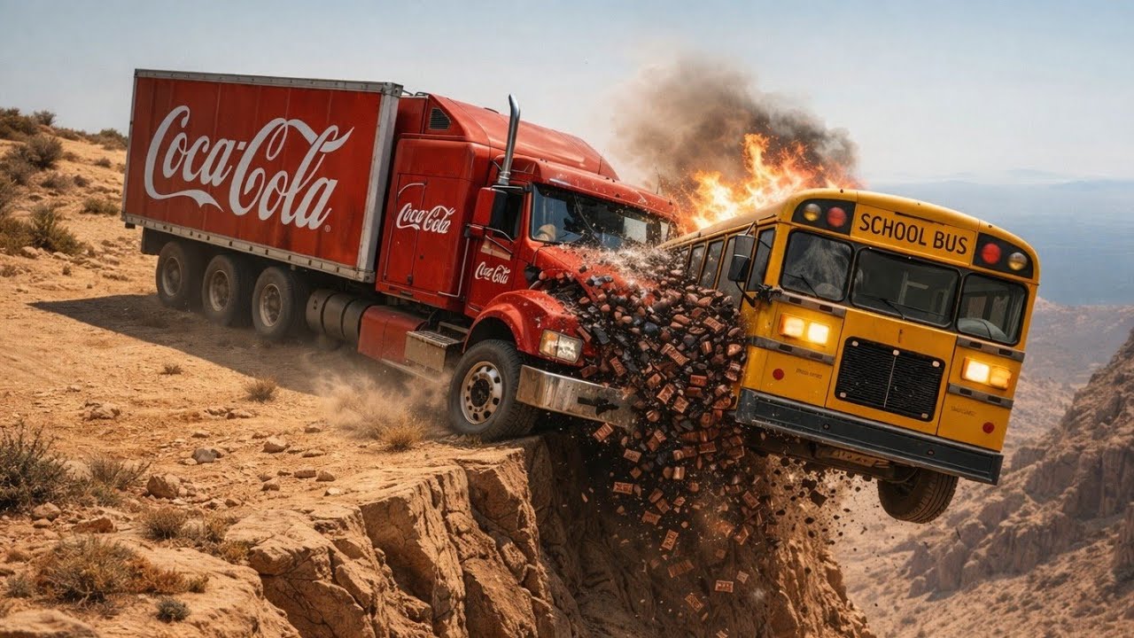 IMPOSSIBLE Truck vs Bus Crash on a Cliff Edge! Crash Compilation #73 | BeamNG Drive.