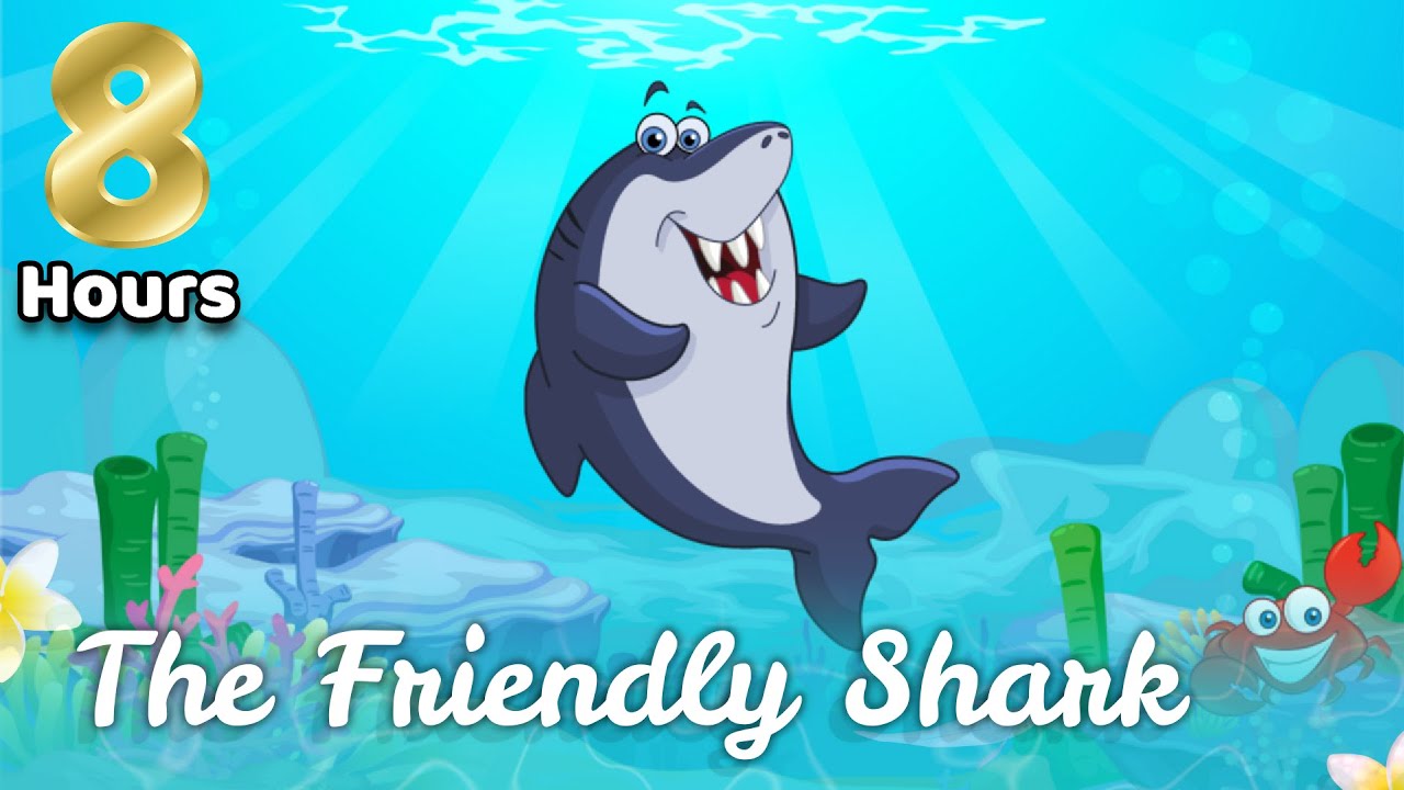 Sleep Meditation for Children | 8 HOURS THE FRIENDLY SHARK | Sleep Story for Kids