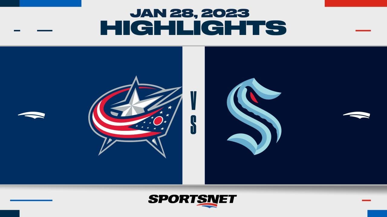 NHL Highlights | Blue Jackets vs. Kraken - January 28, 2023