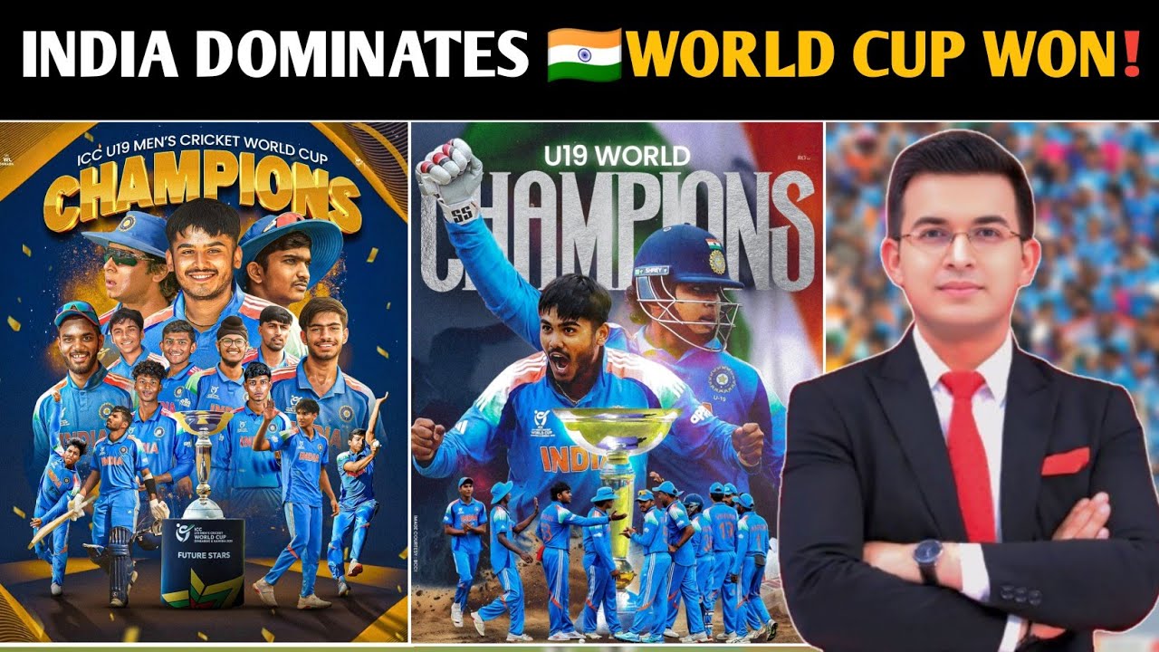 India U19 Create History! 100 Runs Win vs England | Vaibhav Suryavanshi 175 | U19 World Cup Final