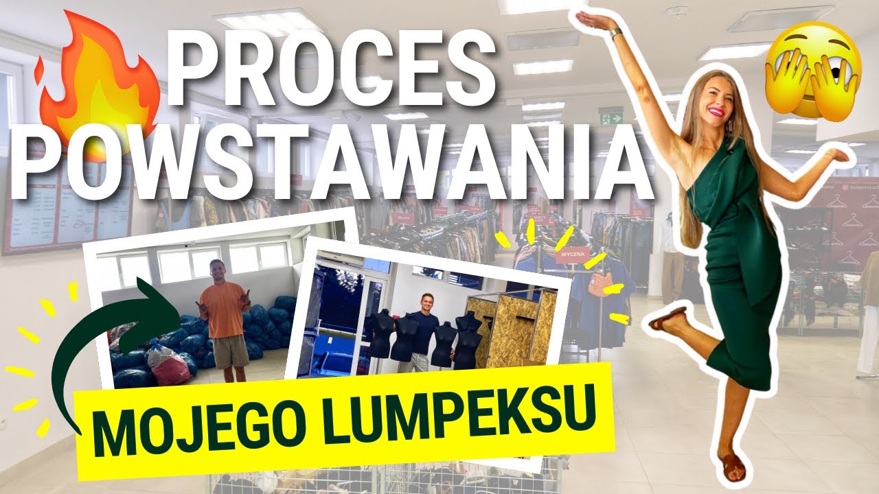 JAK POWSTAŁ LUMPEKS LUMPERIA?! 😱 POKAZUJĘ DWA MIESIĄCE PRACY NAD MOIM LUMPEKSEM! 🤯