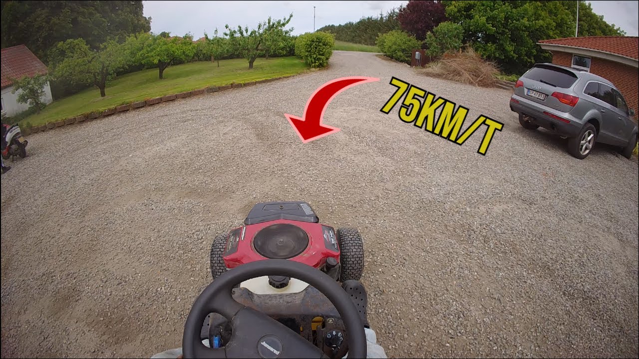 hans havetraktor køre 75 km/t