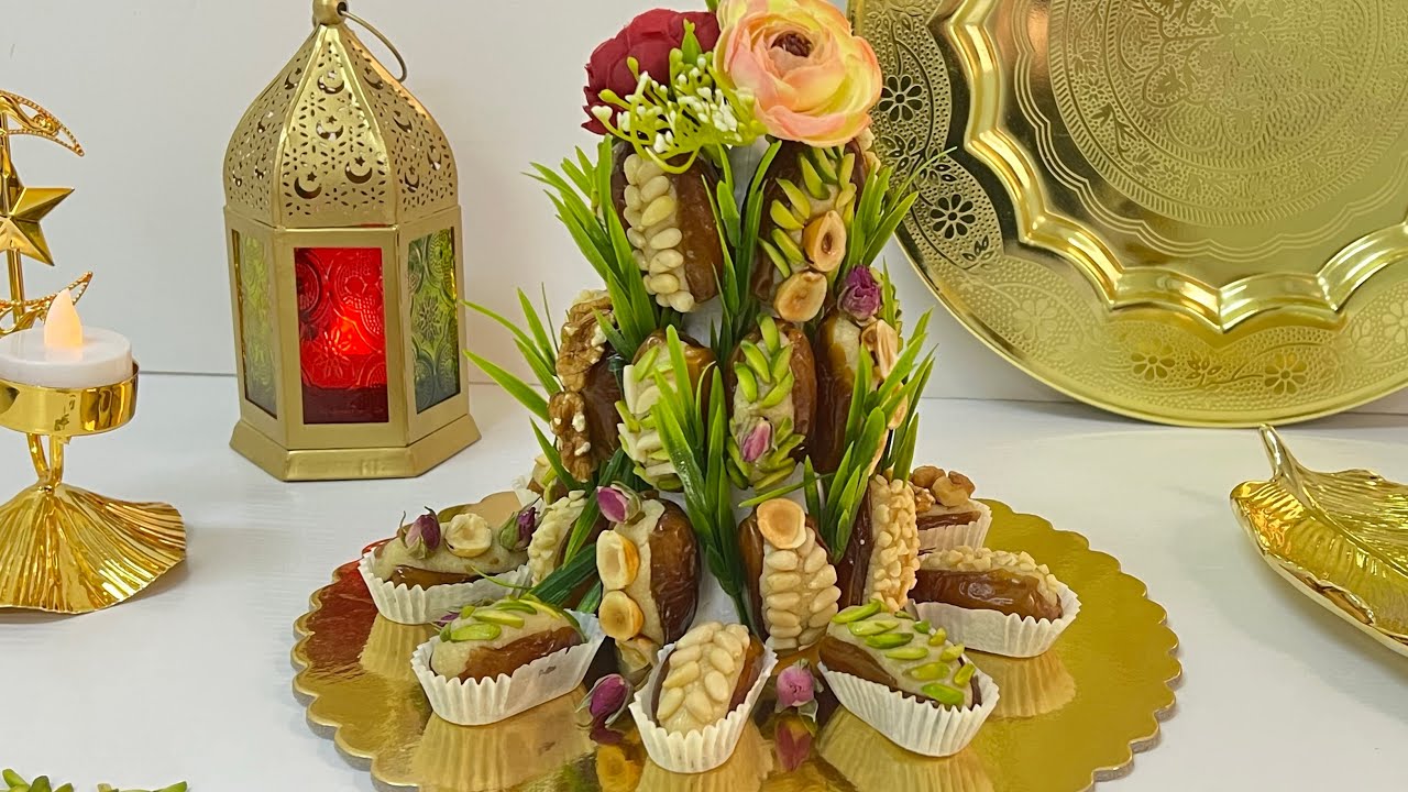 دڨلة النور (تمر) التونسية  محشية باللوز لجميع المناسبات من تحضيرات رمضان 🌙🥰