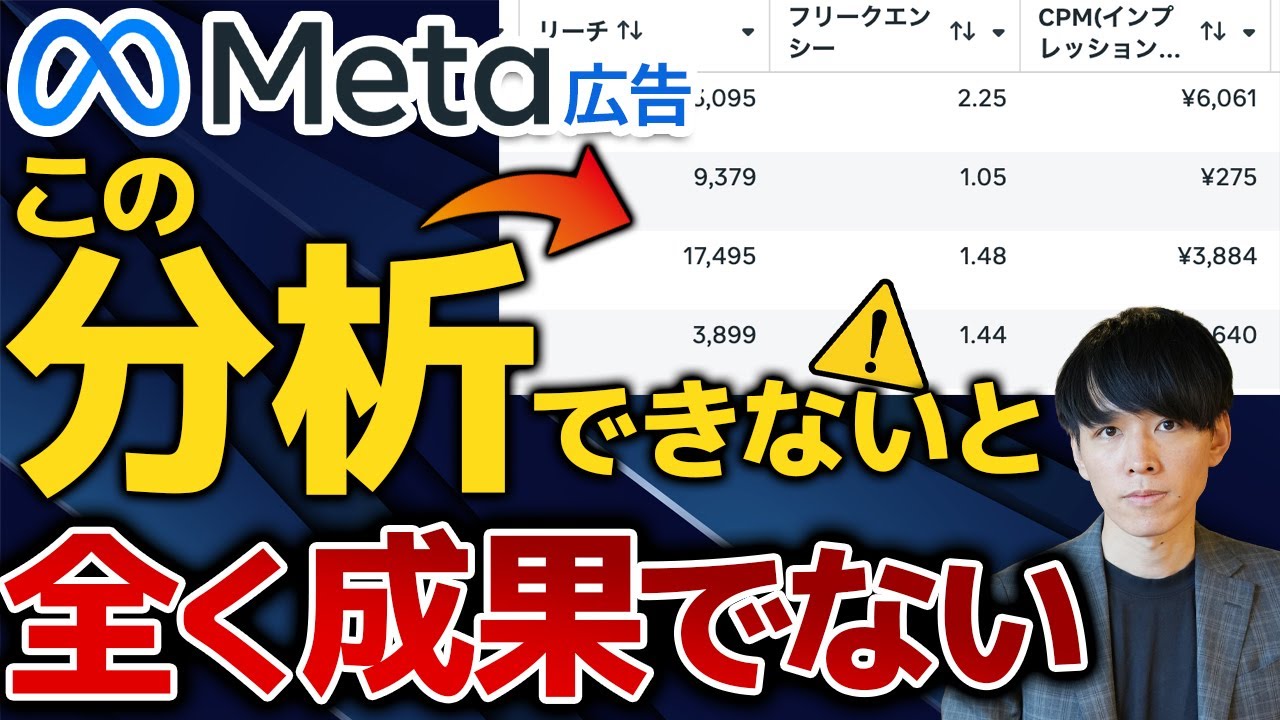 【保存版】Meta広告の管理画面の見方、分析方法を徹底解説