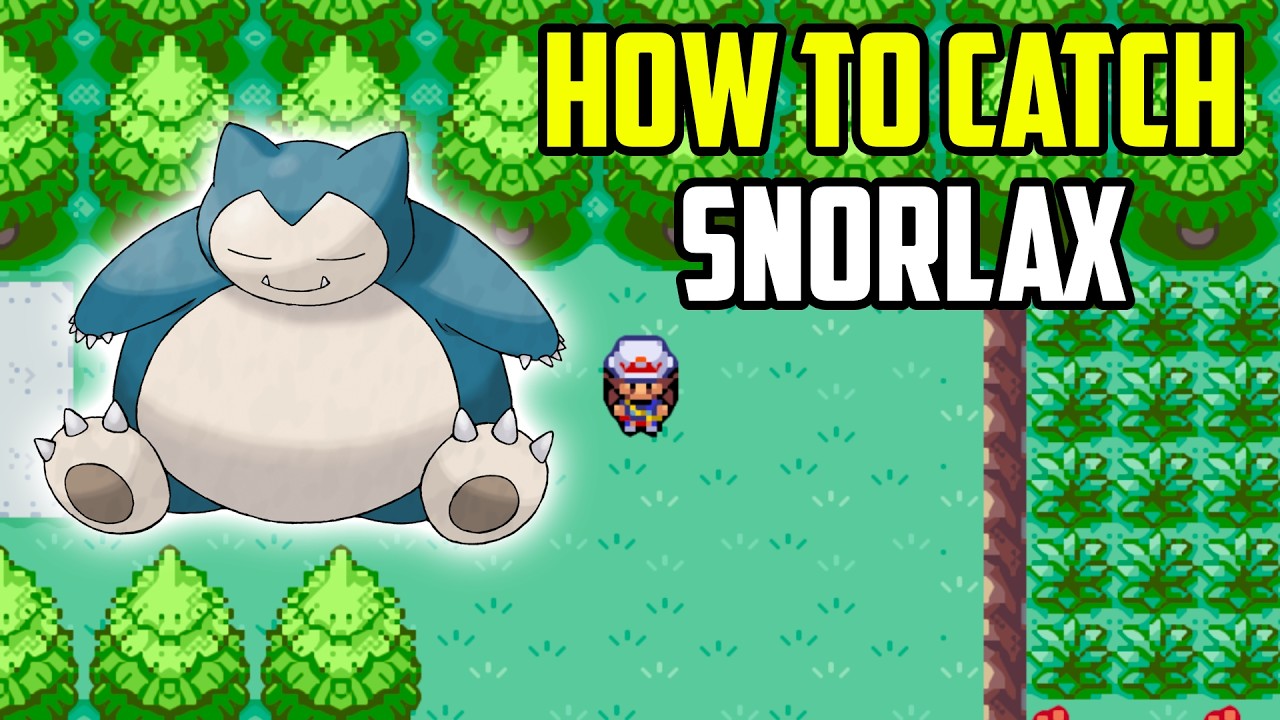 How To Get Snorlax in Pokémon FireRed & LeafGreen